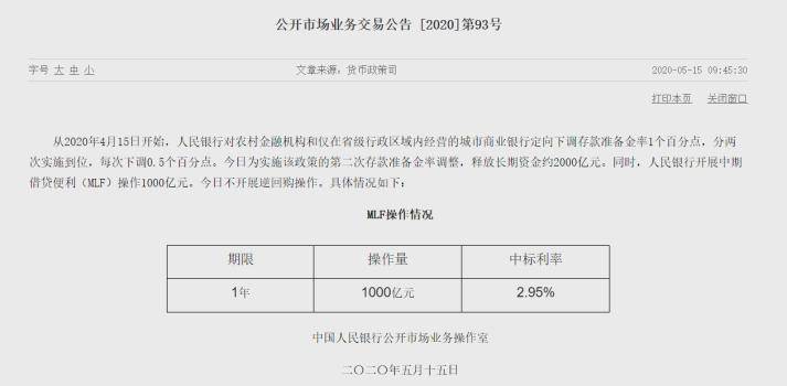 MLF余额持续下降 1月操作有何特点？